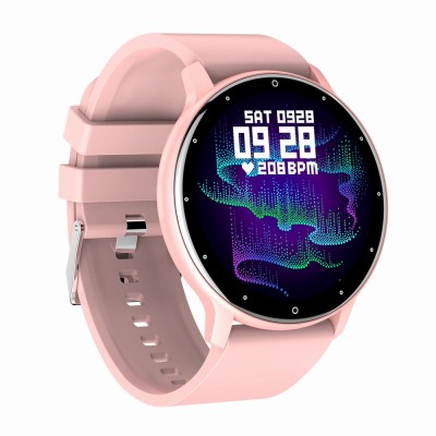 Smartwatch Damski Gravity GT1-1 na pasku gumowym w kolorze Różowy/Różowy o szerokości 22mm