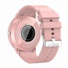 Smartwatch Damski Gravity GT1-1 na pasku gumowym w kolorze Różowy/Różowy o szerokości 22mm