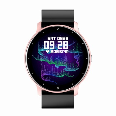 Smartwatch Damski Gravity GT1-2 na pasku gumowym w kolorze Różowy/Czarny o szerokości 22mm
