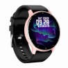 Smartwatch Damski Gravity GT1-2 na pasku gumowym w kolorze Różowy/Czarny o szerokości 22mm