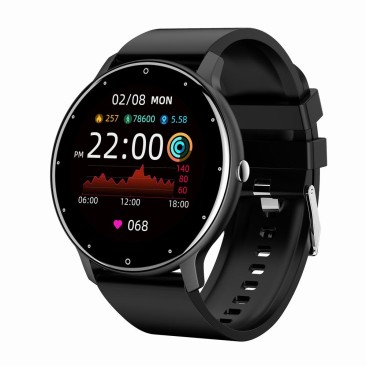 Smartwatch Męski Gravity GT1-3 na pasku gumowym w kolorze Czarny/Czarny o szerokości 22mm