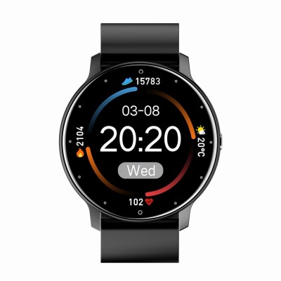 Smartwatch Męski Gravity GT1-3 na pasku gumowym w kolorze Czarny/Czarny o szerokości 22mm