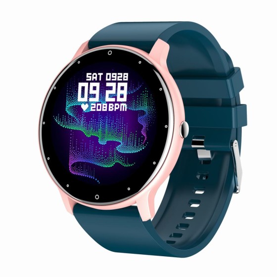 Smartwatch Damski Gravity GT1-4 na pasku gumowym w kolorze Różowy/Granatowy o szerokości 22mm Smartwatch Damski Gravity GT1-4 na pasku gumowym w kolorze Różowy/Granatowy o szerokości 22mm