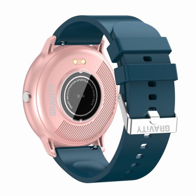 Smartwatch Damski Gravity GT1-4 na pasku gumowym w kolorze Różowy/Granatowy o szerokości 22mm