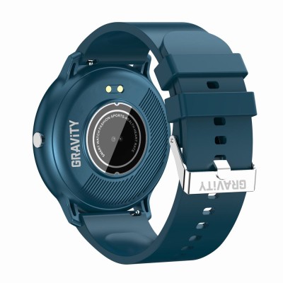 Smartwatch Męski Gravity GT1-5 na pasku gumowym w kolorze Granatowy/Granatowy o szerokości 22mm