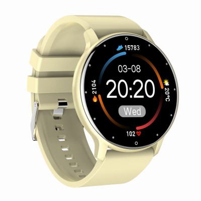 Smartwatch Damski Gravity GT1-6 na pasku gumowym w kolorze Piaskowy/Piaskowy o szerokości 22mm