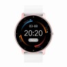 Smartwatch Damski Gravity GT1-7 na pasku gumowym w kolorze Różowy/Biały o szerokości 22mm