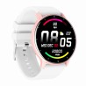 Smartwatch Damski Gravity GT1-7 na pasku gumowym w kolorze Różowy/Biały o szerokości 22mm