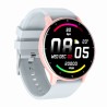 Smartwatch Damski Gravity GT1-8 na pasku gumowym w kolorze Różowy/Szary o szerokości 22mm