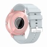 Smartwatch Damski Gravity GT1-8 na pasku gumowym w kolorze Różowy/Szary o szerokości 22mm