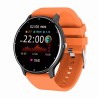 Smartwatch Męski Gravity GT1-9 na pasku gumowym w kolorze Czarny/Pomarańczowy o szerokości 22mm