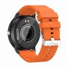Smartwatch Męski Gravity GT1-9 na pasku gumowym w kolorze Czarny/Pomarańczowy o szerokości 22mm