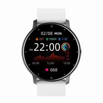 Smartwatch Damski Gravity GT1-11 na pasku gumowym w kolorze Czarny/Biały o szerokości 22mm