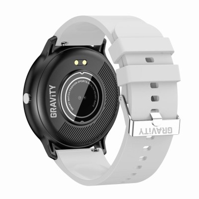 Smartwatch Damski Gravity GT1-11 na pasku gumowym w kolorze Czarny/Biały o szerokości 22mm