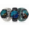 Smartwatch Męski Gravity GT8-3 na pasku gumowym w kolorze Zielony/Zielony o szerokości 22mm