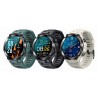 Smartwatch Męski Gravity GT8-3 na pasku gumowym w kolorze Zielony/Zielony o szerokości 22mm