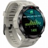 Smartwatch Męski Gravity GT8-4 na pasku gumowym w kolorze Szary/Szary o szerokości 22mm
