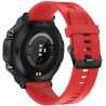 Smartwatch Męski Gravity GT8-5 na pasku gumowym w kolorze Czarny/Czerwony o szerokości 22mm