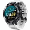 Smartwatch Męski Gravity GT8-6 na pasku gumowym w kolorze Czarny/Biały o szerokości 22mm