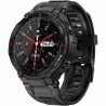 Smartwatch Męski Gravity GT7-1 na pasku gumowym w kolorze Czarny/Czarny o szerokości 22mm