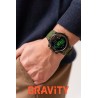 Smartwatch Męski Gravity GT7-3 na pasku gumowym w kolorze Khaki/Khaki o szerokości 22mm