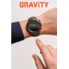 Smartwatch Męski Gravity GT7-3 na pasku gumowym w kolorze Khaki/Khaki o szerokości 22mm