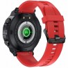 Smartwatch Męski Gravity GT7-5 na pasku gumowym w kolorze Czarny/Czerwony o szerokości 22mm