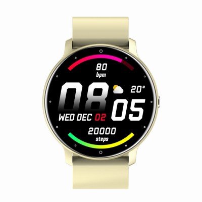 Smartwatch Damski Gravity GT1-6 na pasku gumowym w kolorze Piaskowy/Piaskowy o szerokości 22mm