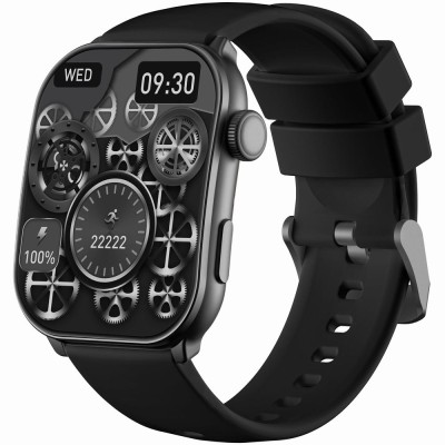 Smartwatch Męski Gravity GT28-1 na pasku gumowym w kolorze Czarny/Czarny o szerokości 22mm