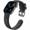 Smartwatch Męski Gravity GT28-1 na pasku gumowym w kolorze Czarny/Czarny o szerokości 22mm