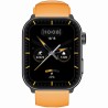 Smartwatch Męski Gravity GT28-2 na pasku gumowym w kolorze Czarny/Pomarańczowy o szerokości 22mm