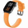 Smartwatch Męski Gravity GT28-2 na pasku gumowym w kolorze Czarny/Pomarańczowy o szerokości 22mm