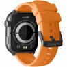 Smartwatch Męski Gravity GT28-2 na pasku gumowym w kolorze Czarny/Pomarańczowy o szerokości 22mm