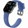 Smartwatch Męski Gravity GT28-3 na pasku gumowym w kolorze Czarny/Granatowy o szerokości 22mm