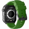 Smartwatch Męski Gravity GT28-4 na pasku gumowym w kolorze Czarny/Khaki o szerokości 22mm