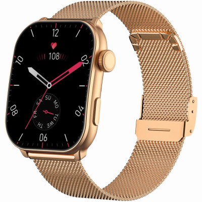Smartwatch Damski Gravity GT28-5 na pasku gumowym w kolorze Różowe Złoto/Czarny o szerokości 22mm