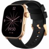 Smartwatch Damski Gravity GT28-5 na pasku gumowym w kolorze Różowe Złoto/Czarny o szerokości 22mm