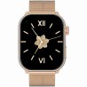 Smartwatch Damski Gravity GT28-5 na pasku gumowym w kolorze Różowe Złoto/Czarny o szerokości 22mm