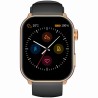 Smartwatch Damski Gravity GT28-5 na pasku gumowym w kolorze Różowe Złoto/Czarny o szerokości 22mm