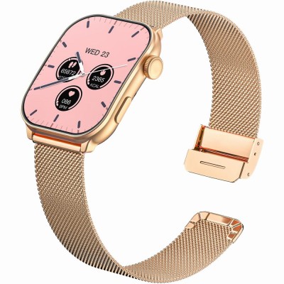 Smartwatch Damski Gravity GT28-5 na pasku gumowym w kolorze Różowe Złoto/Czarny o szerokości 22mm