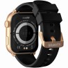 Smartwatch Damski Gravity GT28-5 na pasku gumowym w kolorze Różowe Złoto/Czarny o szerokości 22mm