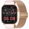 Smartwatch Damski Gravity GT28-6 na pasku gumowym w kolorze Różowe Złoto/Różowy o szerokości 22mm