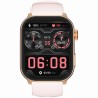 Smartwatch Damski Gravity GT28-6 na pasku gumowym w kolorze Różowe Złoto/Różowy o szerokości 22mm