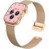 Smartwatch Damski Gravity GT28-6 na pasku gumowym w kolorze Różowe Złoto/Różowy o szerokości 22mm