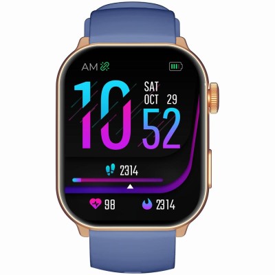 Smartwatch Damski Gravity GT28-8 na pasku gumowym w kolorze Różowe Złoto/Granatowy o szerokości 22mm