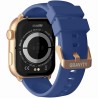 Smartwatch Damski Gravity GT28-8 na pasku gumowym w kolorze Różowe Złoto/Granatowy o szerokości 22mm