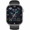 Smartwatch Damski Gravity GT28-9 na pasku gumowym w kolorze Srebrny/Czarny o szerokości 22mm