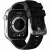 Smartwatch Damski Gravity GT28-9 na pasku gumowym w kolorze Srebrny/Czarny o szerokości 22mm