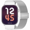 Smartwatch Damski Gravity GT28-10 na pasku gumowym w kolorze Srebrny/Biały o szerokości 22mm