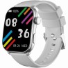 Smartwatch Damski Gravity GT28-10 na pasku gumowym w kolorze Srebrny/Biały o szerokości 22mm